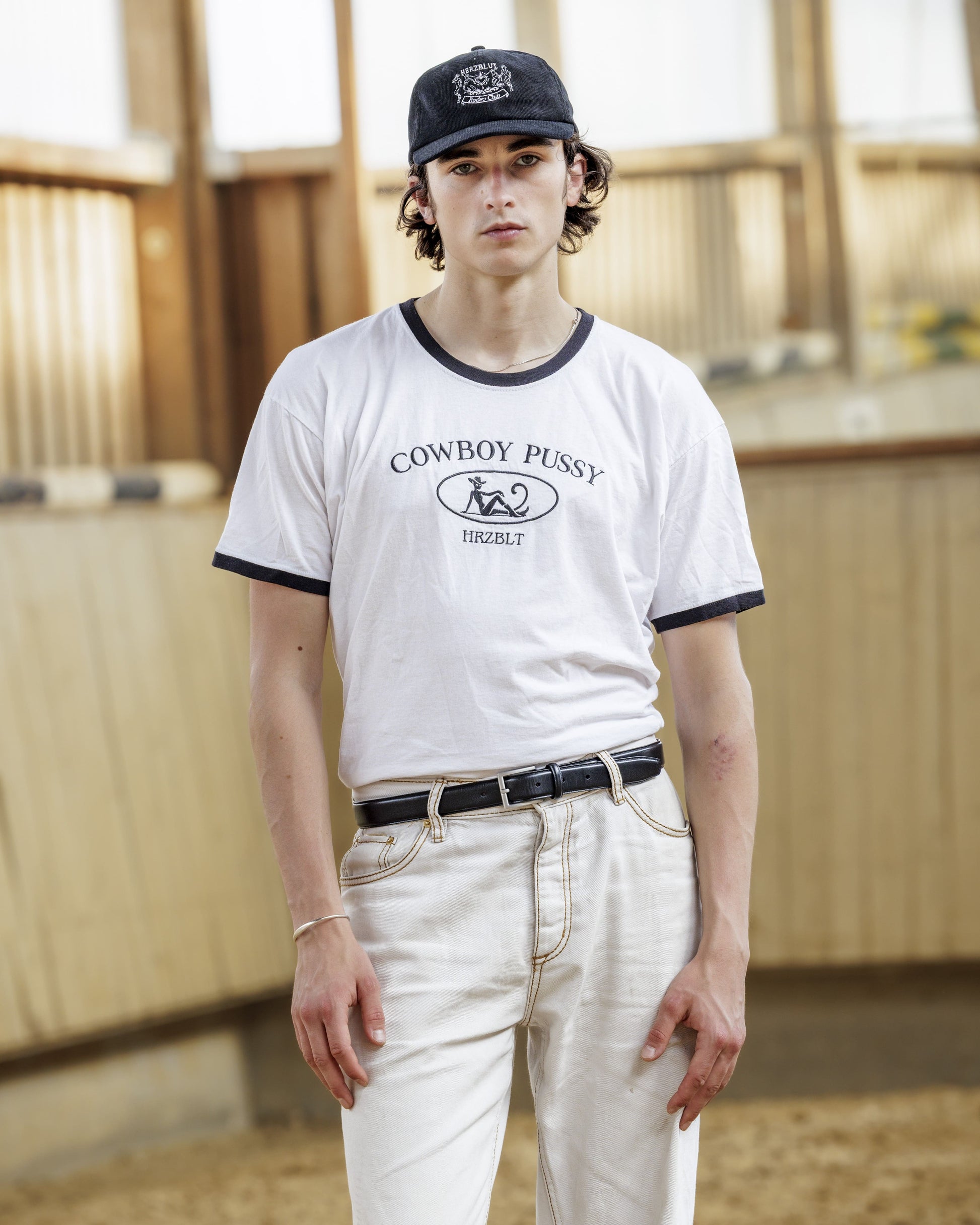 Cowboy Pussy Unisex T-Shirt in Black