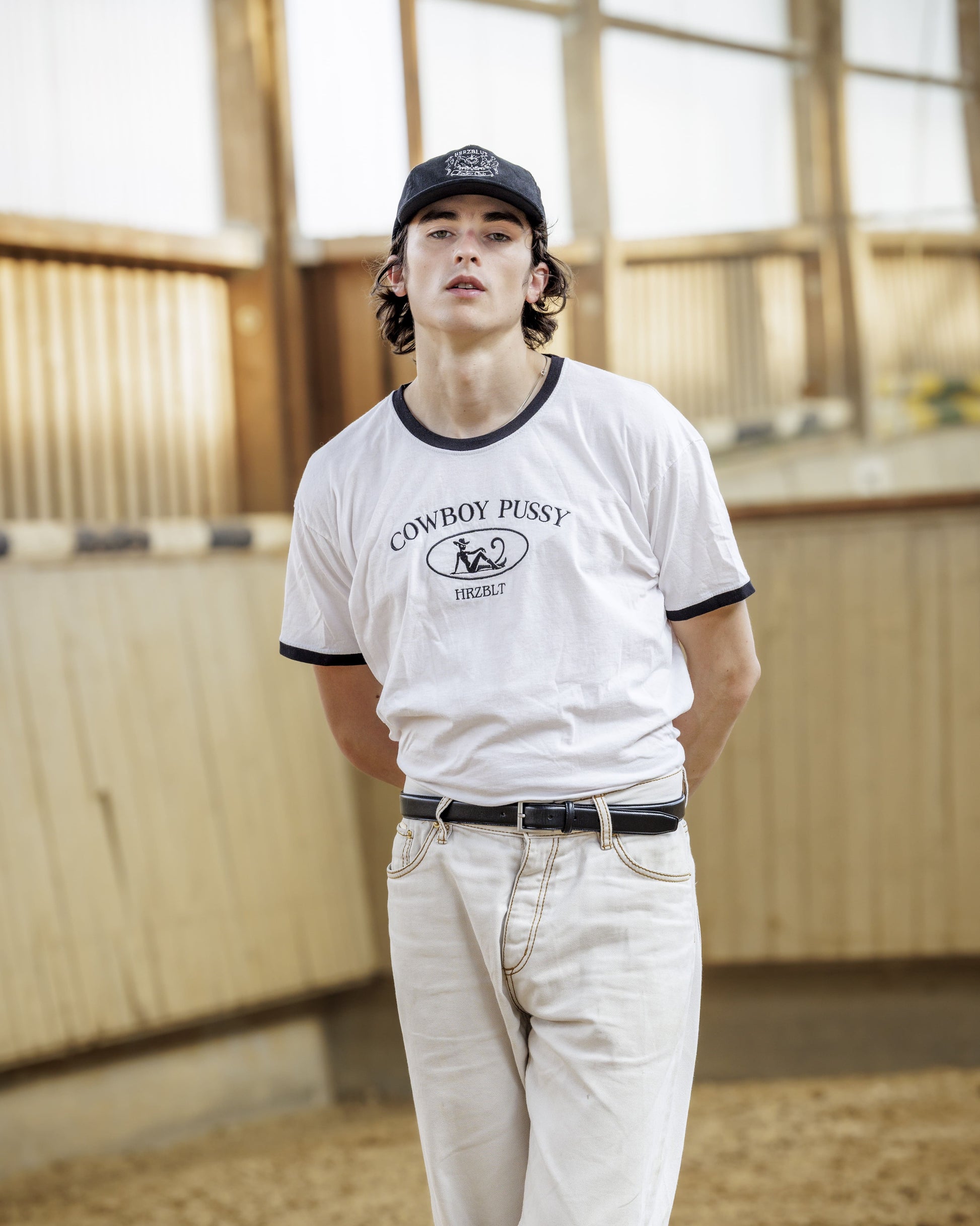 Cowboy Pussy Unisex T-Shirt in Black